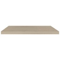 vidaXL Schweberegale 2 Stk. Eiche-Optik 80x23,5x3,8 cm MDF