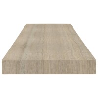 vidaXL Schweberegale 4 Stk. Eiche-Optik 80x23,5x3,8 cm MDF