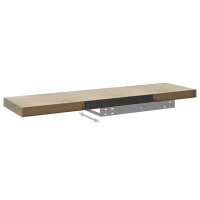 vidaXL Schwebende Wandregale 2 Stk. Eichefarben 90x23,5x3,8 cm MDF