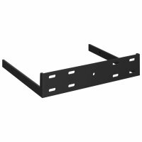 vidaXL Eck-Schweberegale 4 Stk. Schwarz 35x35x3,8 cm MDF