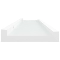 vidaXL Bilderleisten 2 Stk. Weiß 40x9x3 cm MDF