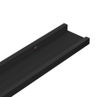 vidaXL Bilderleisten 2 Stk. Schwarz 60x9x3 cm MDF