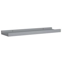 vidaXL Bilderleisten 2 Stk. Grau 40x9x3 cm MDF