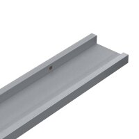 vidaXL Bilderleisten 2 Stk. Grau 40x9x3 cm MDF