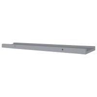 vidaXL Bilderleisten 2 Stk. Grau 80x9x3 cm MDF