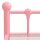 vidaXL Nachttische 2 Stk. Rosa Transparent Metall und Glas