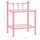 vidaXL Nachttische 2 Stk. Rosa Transparent Metall und Glas