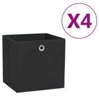 vidaXL Aufbewahrungsboxen 4 Stk. Vliesstoff 28x28x28 cm...