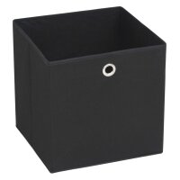 WOWONA Aufbewahrungsboxen 10 Stk. Vliesstoff 28x28x28 cm Schwarz