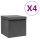 vidaXL Aufbewahrungsboxen mit Deckeln 4 Stk. 28x28x28 cm Grau