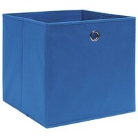 vidaXL Aufbewahrungsboxen 4 Stk. Vliesstoff 28x28x28 cm Blau