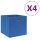 vidaXL Aufbewahrungsboxen 4 Stk. Vliesstoff 28x28x28 cm Blau