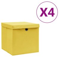vidaXL Aufbewahrungsboxen mit Deckeln 4 Stk. 28x28x28 cm...