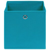 vidaXL Aufbewahrungsboxen 4 Stk. Vliesstoff 28x28x28 cm Babyblau