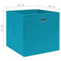 vidaXL Aufbewahrungsboxen 10 Stk. Vliesstoff 28x28x28 cm Babyblau