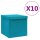 vidaXL Aufbewahrungsboxen mit Deckeln 10 Stk. 28x28x28 cm Babyblau