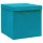 vidaXL Aufbewahrungsboxen mit Deckeln 10 Stk. 28x28x28 cm Babyblau