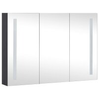 vidaXL LED-Spiegelschrank fürs Bad 89x14x62 cm