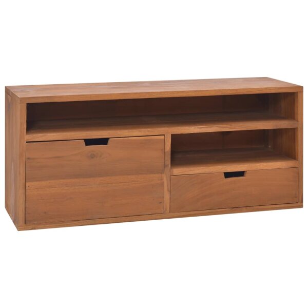 vidaXL TV-Schrank 90x30x40 cm Massivholz Teak