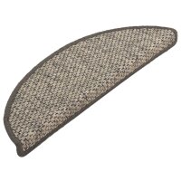 vidaXL Treppenmatten Selbstklebend Sisal-Optik 15 Stk. 56x17x3 cm