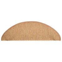 vidaXL Treppenmatten Selbstklebend Sisal-Optik 15Stk. 65x21x4cm Orange