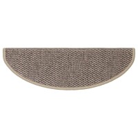 vidaXL Treppenmatten Selbstklebend Sisal 15 Stk. 65x21x4cm Dunkelbeige