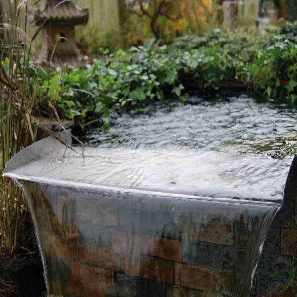 Ubbink Wasserfall-Element f&uuml;r Gartenteich Brisbane 60 Edelstahl