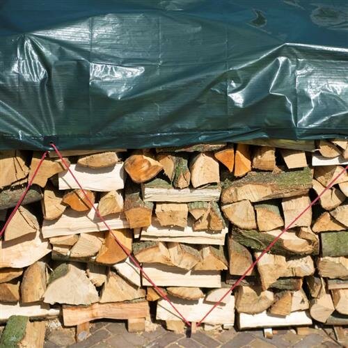 Nature Holzplane 3x4 m PE Gr&uuml;n 6072418