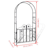 Gartentor Rosenbogen Rankgitter Rosens&auml;ule Spalier Pergola