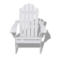 vidaXL Gartenstuhl Holz Weiß
