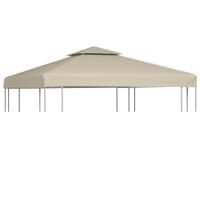 vidaXL Pavillon-Ersatzdach 310 g/m&sup2; Beige 3x3 m