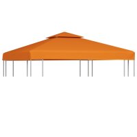 vidaXL Pavillon-Ersatzdach 310 g/m² Orange 3x3 m