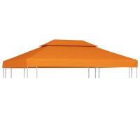 vidaXL Pavillon-Ersatzdach 310 g/m² Orange 3x4 m