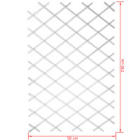 Nature Garten-Rankgitter 50x150 cm PVC Wei&szlig; 6040701