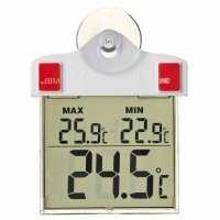 Nature Digitales Fensterthermometer 13x10x3 cm 6080078