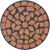 vidaXL Beistelltisch Mosaik Terracotta