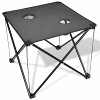 Klappbarer Campingtisch grau