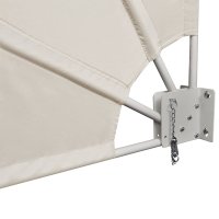 vidaXL Faltbarer Balkonfächer Creme 160×240 cm