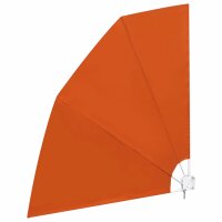 vidaXL Faltbarer Balkonfächer Terracotta-Rot 210×210 cm