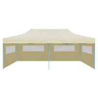 vidaXL Pop-Up-Partyzelt Faltbar Creme 3&times;6 m