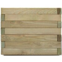 vidaXL Hochbeet 50x50x40 cm Holz Quadratisch