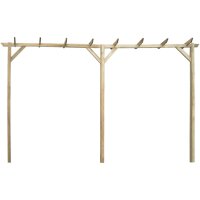 vidaXL Gartenpergola 400x40x205 cm Holz