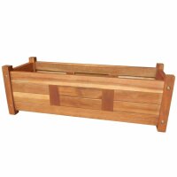 vidaXL Garten-Hochbeet Akazienholz 76x27,6x25 cm