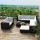 vidaXL 10-tlg. Garten-Lounge-Set mit Auflagen Poly Rattan Schwarz