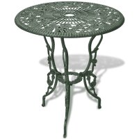 vidaXL 3-tlg. Bistro-Set Aluminiumguss Gr&uuml;n