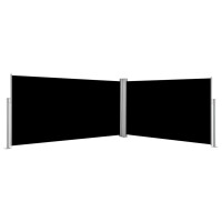 vidaXL Seitenmarkise Ausziehbar Schwarz 160&times;600 cm