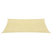 vidaXL Sonnensegel HDPE Quadratisch 3,6x3,6 m Beige