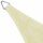 vidaXL Sonnensegel HDPE Dreieckig 3,6x3,6x3,6 m Creme