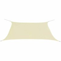 vidaXL Sonnensegel Oxford Gewebe Rechteckig 2 x 4 m Creme