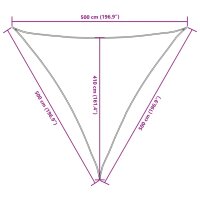 vidaXL Sonnensegel Oxford Gewebe Dreieckig 5 x 5 x 5 m Terrakotta